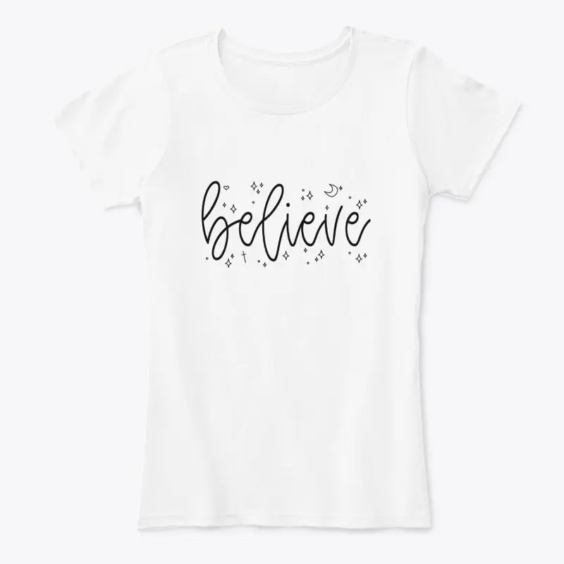 Believe Simple White