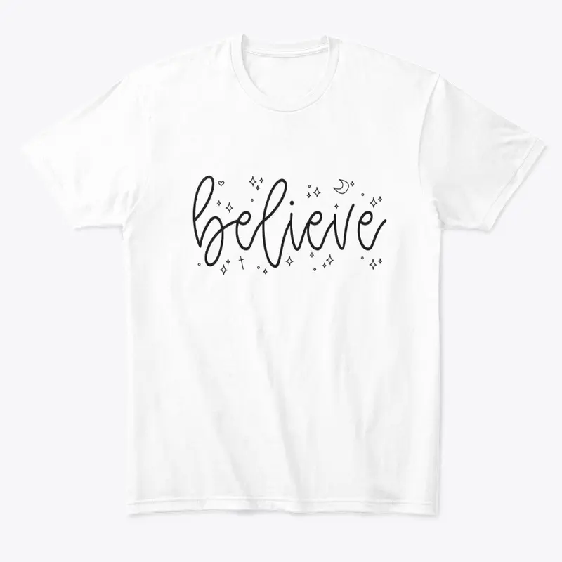 Believe Simple White